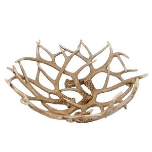 Decorative antler bowl